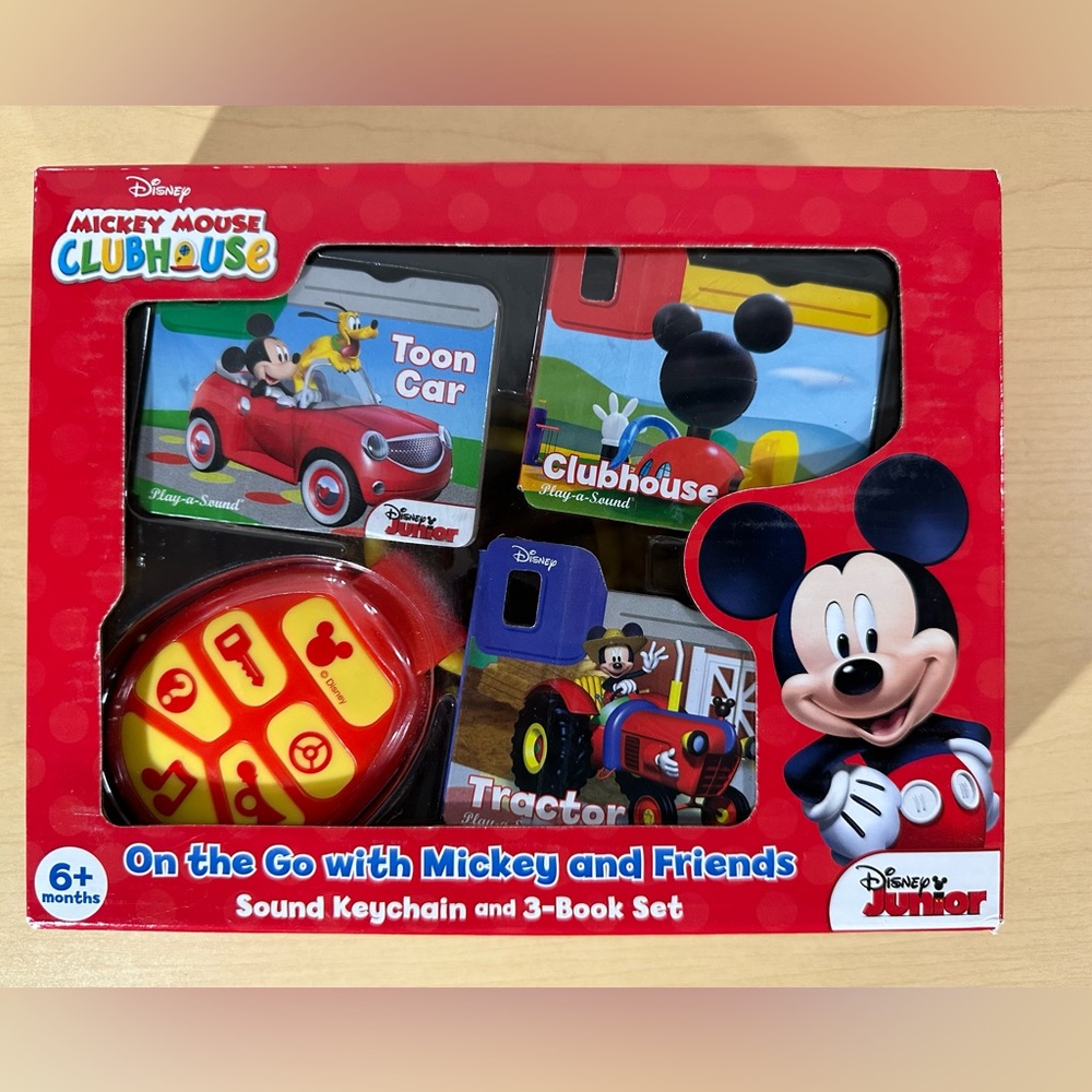 Mickey Mouse Clubhouse On the Go Sound Keychain with 3 Books
